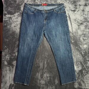 Vintage Y2k Womens Apple Bottom Jeans Blue Denim Size 24 4-Pocket